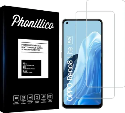 Obrázek produktu pro Tvrzené sklo pro Oppo Reno 8 Lite 5G [2 ks] Screen Protector Film Anti-scratch Glass Resistant Phonillico®