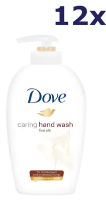 Produktbild von 12x Dove Handzeep Pompje - Fine Silk 250 ml