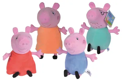 Produktbild von Peppa Pig Plüsch klein, 4-sort.