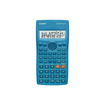 Produktbild von Casio Fx-220 Plus, Tasche, Wissenschaftlicher Taschenrechner, 2 Zeilen, Akku, Blau