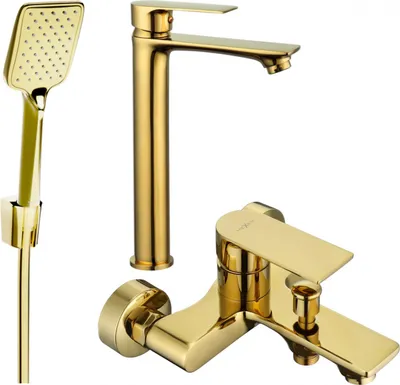 Produktbild von Mexen Royo R62 Badewannenset, Gold - 72213R62-50
