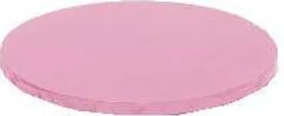 Produktbild von Cake Board rund rosa 25 cm x 1,2 cm Decora rosa