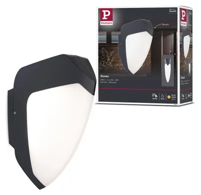 Immagine prodotto di Paulmann Lampada da parete per esterni a LED Ikosea Rilevatore di movimento crepuscolare (IR) resistente all'acqua di mare