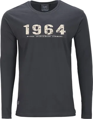Produktbild von Übergrößen Longshirt Vintage Number beige AHORN SPORTSWEAR Iron Grey 5XL