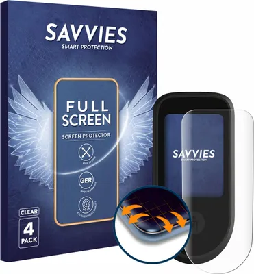 Produktbild von 4x Savvies Fullscreen Schutzfolie für Segway Ninebot Max G3 D Displayschutz Folie Fullcover Klar Transparent