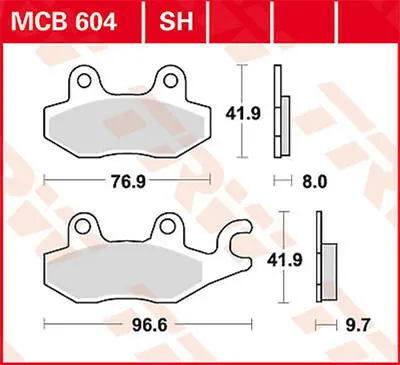 Obrázek produktu pro Klocki hamulcowe TRW Trw Sinter Mcb 604 Sh