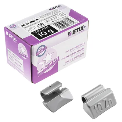 Zdjęcie produktu dla 50 sztuk po 10 g obciążników do wyważania felg cynkowo-aluminiowych, obciążniki cynkowe, obciążniki Z