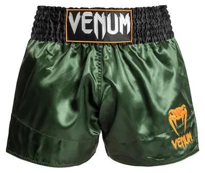 Produktbild von Venum, Classic Muay Thai Shorts, Herren, XS, Grün/Schwarz/Gold