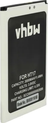 Produktbild von vhbw Akku Ersatz für HomTom SCCI0000000155502 für Handy Smartphone Telefon (3000 mAh, 3,8 V, Li-Ion)