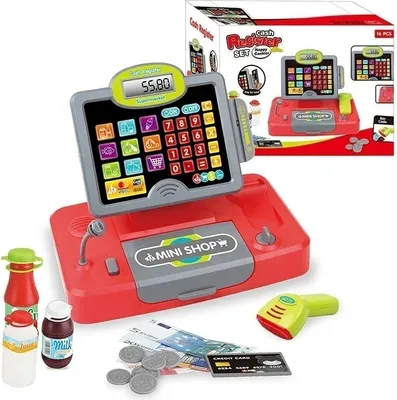Productafbeelding van GOTEL B45C Kinderkassa met microfoon, LCD-scherm en scanner