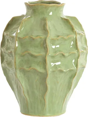 Image de Vase vert en céramique raffiné Light & Living Loseto