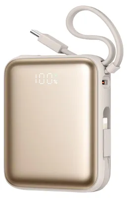 Obrázek produktu pro Powerbank Joyroom Jr-Pbf27 22,5W 10000Mah Z Dwoma Wbudowanymi Kablami - Złoty