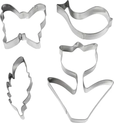 Produktbild von creativ company Ausstechformen Set Frühling 4 Stk 7.7 bis 10.5 cm Höhe 2.0 cm