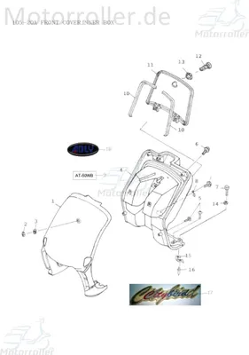 Produktbild von Adly Handschuhfachschloss Scoody 50 2 Roller 50ccm 2Takt Motorroller.de mit Schlüssel 50ccm-2Takt Scooter AT 50 2 Ersatzteil Service Inpektion