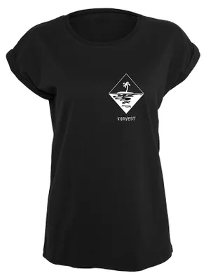 Image de T-shirt pour femmes Forvert Ladies Tee Pasadena, couleur noire, taille S, Image générée par une IA
