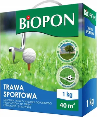Produktbild von Biopon Sports Grass 1kg, perfekt für Sportplätze, Spielplätze und Wohnbereiche