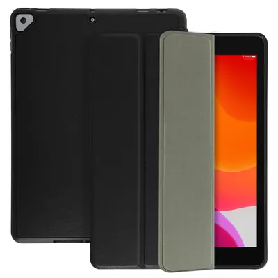 Immagine prodotto di Trifold Custodia pieghevole in piedi iPad 9 2021 iPad 8 2020 iPad 7 2019 Nero