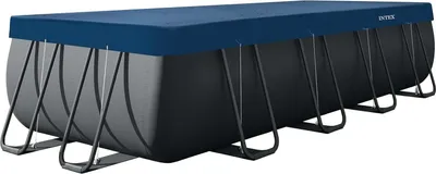 Immagine prodotto di INTEX 28086 Telo di copertura per piscina rettangolare 549 x 274 cm Telo di protezione Deluxe con sporgenza di 20 cm