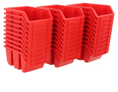 Image de Lot de 30 boîtes de rangement empilables pour outils