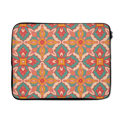 Obrázok produktu pre Puzdro na notebook 17 palcov Vzor - Hippie - Orange Taška na notebook