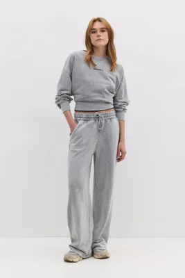 Produktbild von Weit geschnittene Jogginghose mit elastischem Bund, Light Grey, L