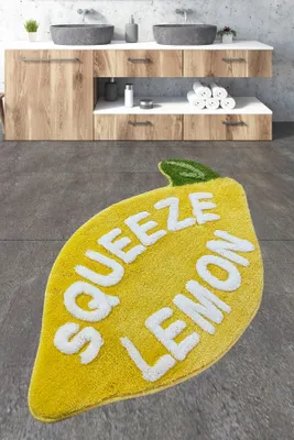 Immagine prodotto di Mijolnir, Saqueeze- CHL5363, Giallo,,Bianco, Tappetini da bagno, 700 gr/m², 100% POLIESTERE
