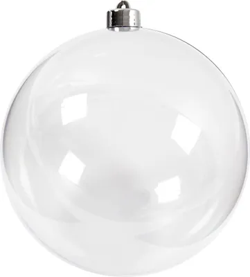 Zdjęcie produktu dla Creativ Company 52119, Ozdobna kula świąteczna, Plastik, Przezroczysty, 156 mm, 156 mm, 1 szt.