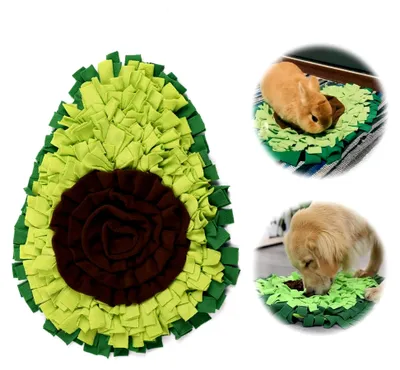 Produktbild von Schnüffelteppich für Hunde - Faltbare Futtermatte in Avocado, für Hunde und Katzen (Grün, 1 Stück)