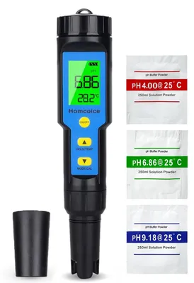 pH-Meter 4 in 1, TDS/EC/Temperatur/pH, IP67, 0,01 Präzision
