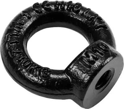Produktbild von SAFETEX Ringmutter M10 schwarz galvanisiert DIN 582