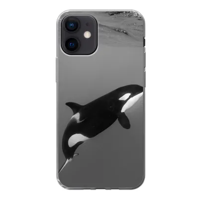 Produktbild von MuchoWow® Handyhülle Schutzhülle Hülle für iPhone 12 Orca - Wasser - Tiere Silikon Softcase Handy Hülle - Schutzhülle