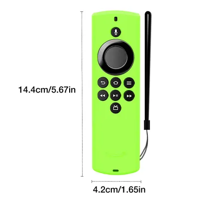 Obrázok produktu pre Silikónový ochranný kryt kompatibilný s diaľkovým ovládačom Amazon Voice Lite Fire TV Stick Smart TV Remote Silikónové puzdro