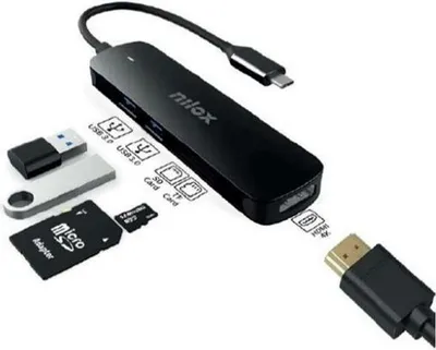 Produktbild von Nilox DOCK USB-C HDMI 2XUSB3.0