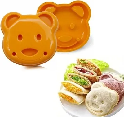 Produktbild von GKA Sandwich Maker Toast Brot Ausstechform Bär Ausstecher für Kinder Toastbrot für Lunchbox