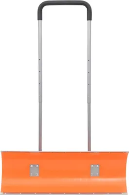 Produktbild von vidaXL Schneeschieber mit Teleskopgriff Orange 96 cm Stahl