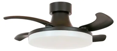 Zdjęcie produktu dla Energooszczędny wentylator sufitowy z oświetleniem LED i pilotem zdalnego sterowania Fanaway Orbit Black 91 cm