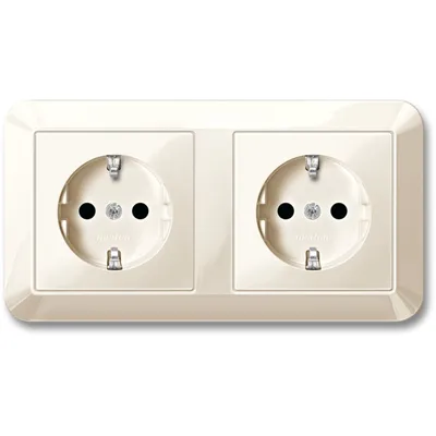 Produktbild von Merten Doppelsteckdose System M, weiß, MEG2328-1044