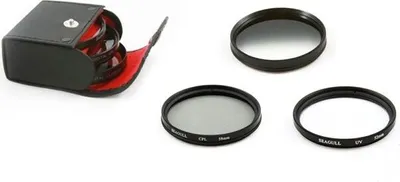 Zdjęcie produktu dla Zestaw filtrów 52mm - CPL / UV / SZARY POŁÓWKOWY