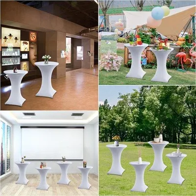 Productafbeelding van Famanu Bartisch-Hussen set, wit, 60 x 110 cm, gemaakt van elastische Elasthanmaterialen