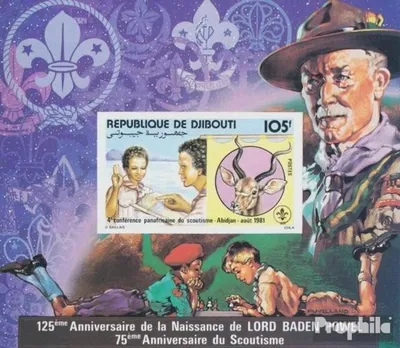 Produktbild von Briefmarken Dschibuti 1981 Mi Block44B (kompl.Ausg.) postfrisch Pfadfinderkongresse