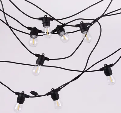 Obrázek produktu pro Solární LED girlanda 10m +10 x G45 E27 0,3W 2700K