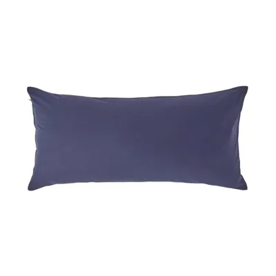 Produktbild von HOMESCAPES Kopfkissenbezug Fadendichte 200 Marineblau, 40 x 80 cm