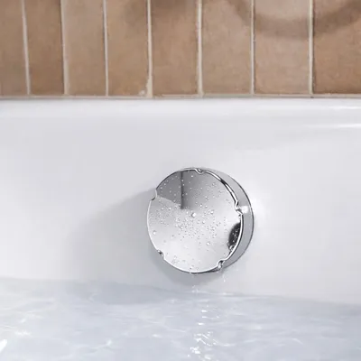 Image de Vidage de Baignoire 50 mm Finition Chrome avec Trop-plein