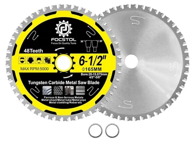 Obrázek produktu pro Pila kotoučová pro kov, 165 mm x 20 mm, 48 zubů, 2 kusy