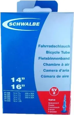Produktbild von Schwalbe 350 A/14 X 1 3/8 Presta Fahrradschlauch Schwarz 14´´ / 1.375-1.50 Schwarz 14´´