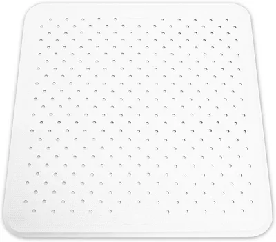 Productafbeelding van Antislip Douchemat (43x43 cm) - Badmat - Schimmelbestendige Douchemat - Zuignap Witte Badmat - Natuurrubber -  Europe