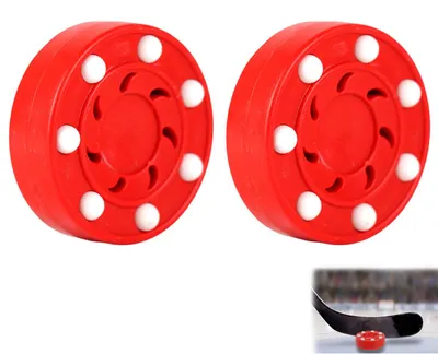 Productafbeelding van Hockeypuck Set van 2 - Herbruikbare Hockeyballen voor Training en Spelletjes
