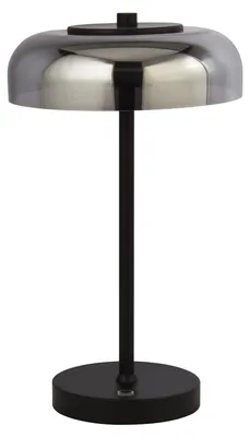 Produktbild von LED Tischleuchte, Metall, Glas, Schwarz, Dimmbar, H 39 cm