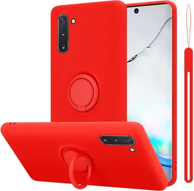 Produktbild von Cadorabo Hülle für Samsung Galaxy NOTE 10 Schutz Hülle in Rot Handyhülle TPU Etui Case Cover