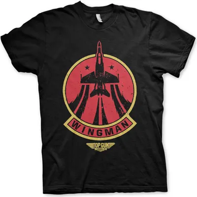 Produktbild von Top Gun Maverick Wingman T-Shirt - X-Large - Black